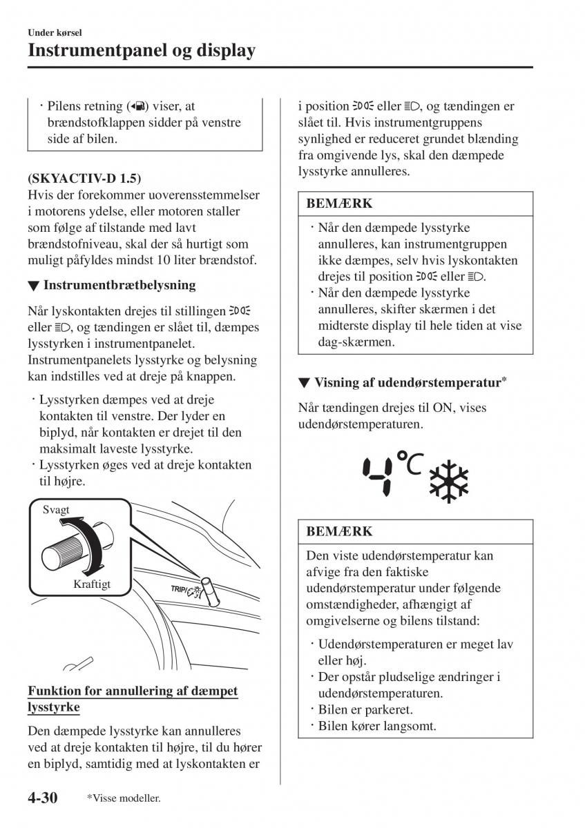 Mazda 2 Demio Bilens instruktionsbog / page 171