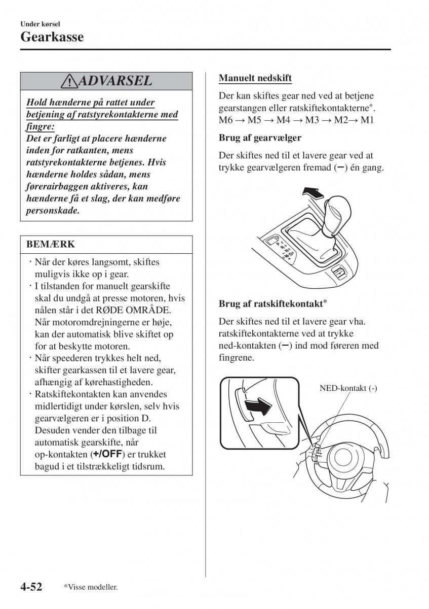 Mazda 2 Demio Bilens instruktionsbog / page 193