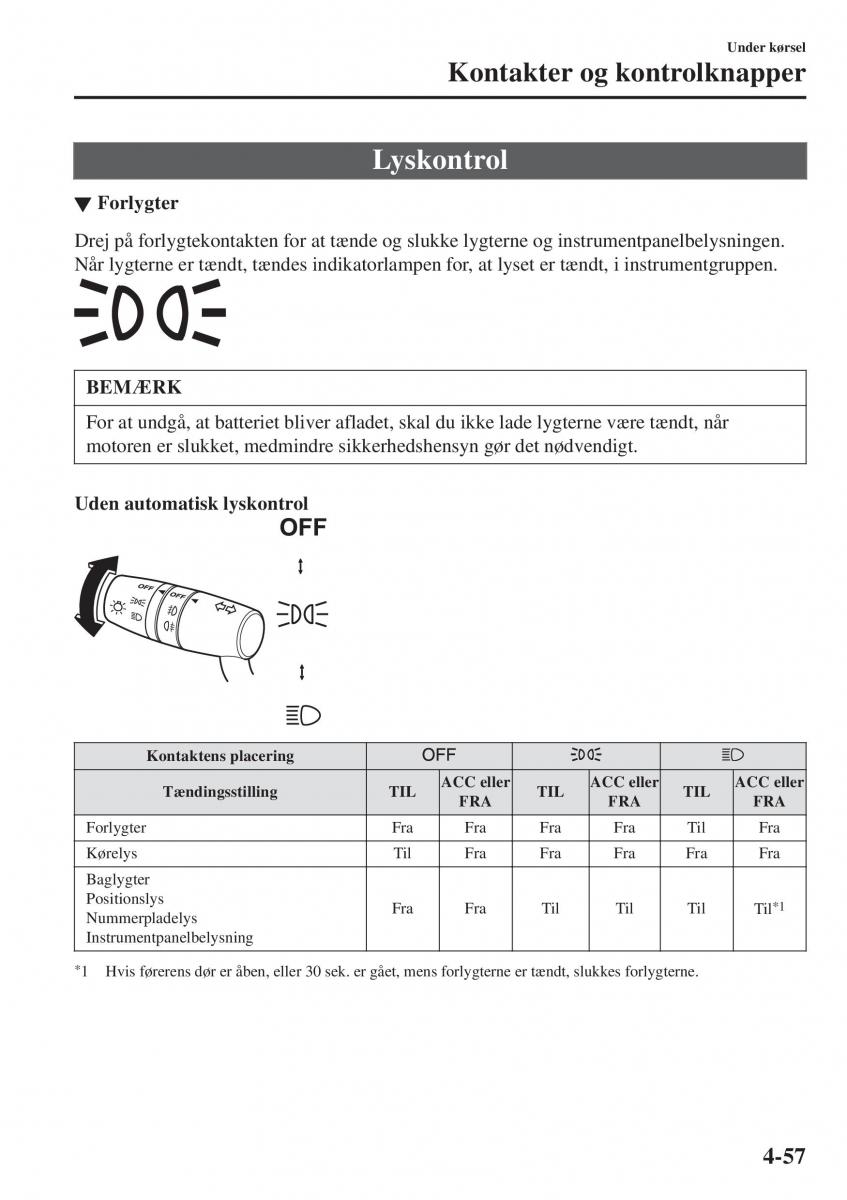 Mazda 2 Demio Bilens instruktionsbog / page 198