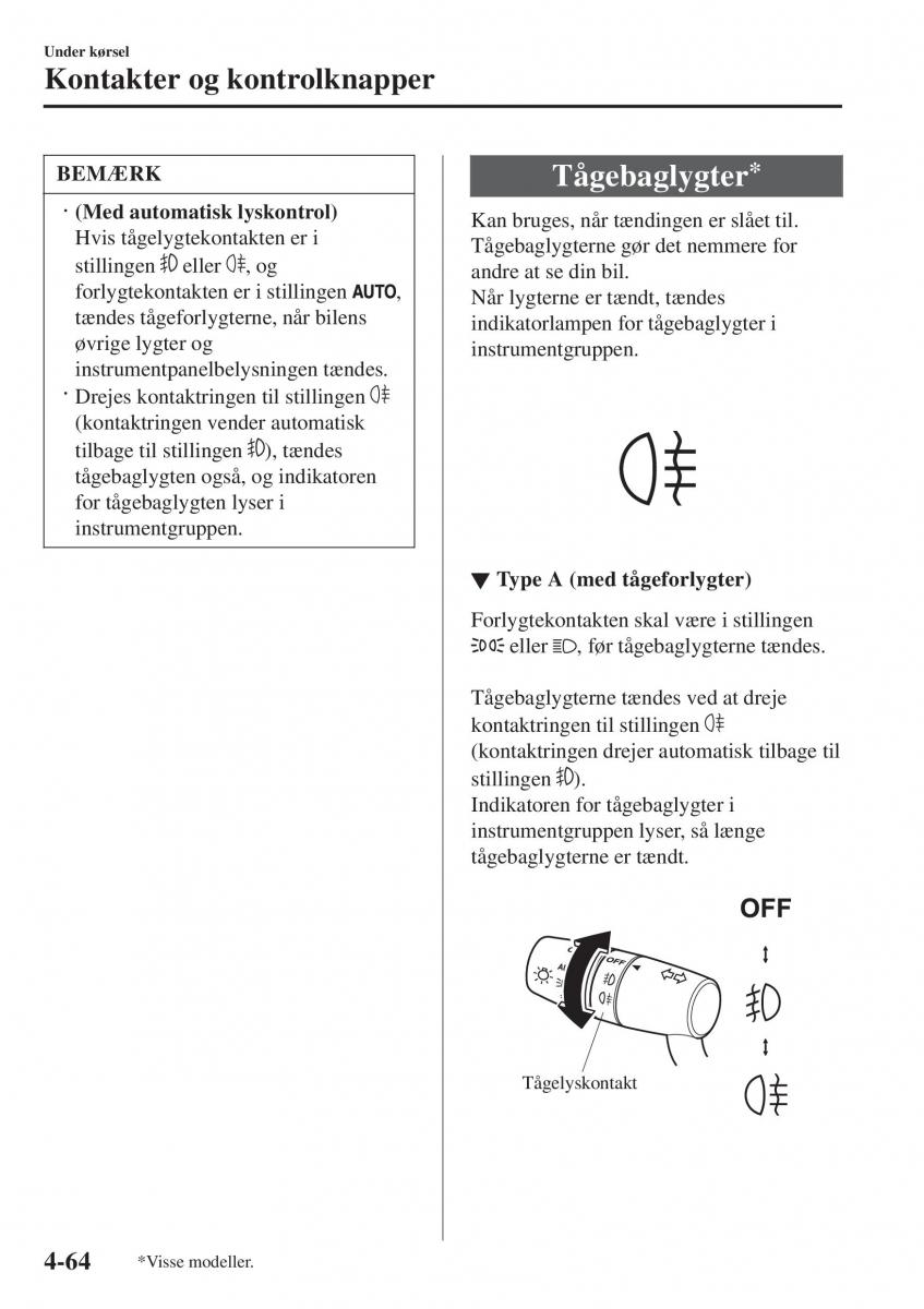 Mazda 2 Demio Bilens instruktionsbog / page 205