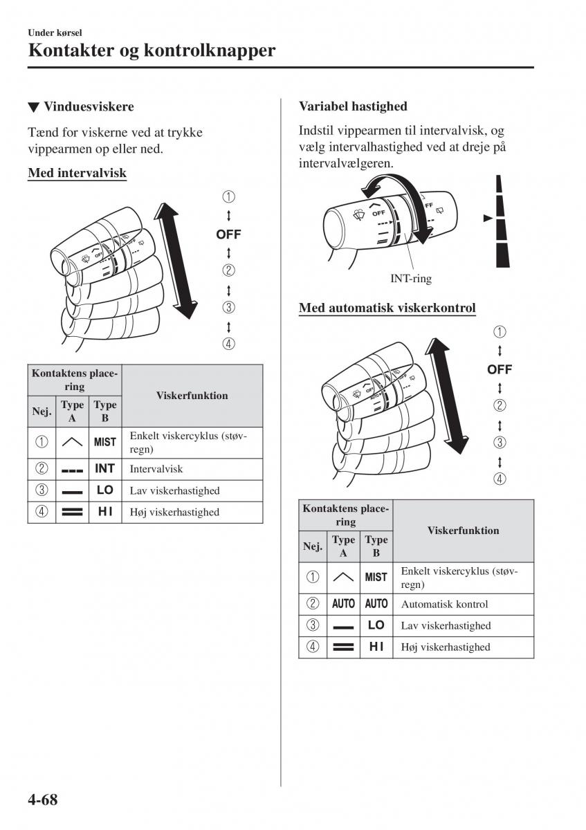 Mazda 2 Demio Bilens instruktionsbog / page 209