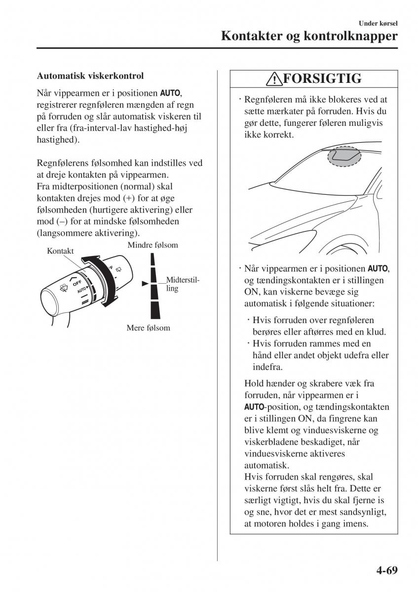 Mazda 2 Demio Bilens instruktionsbog / page 210