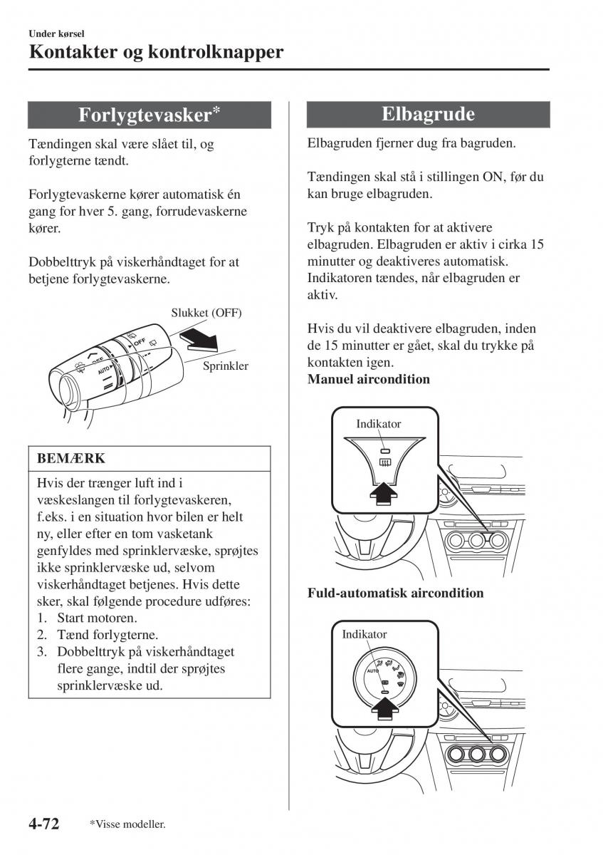 Mazda 2 Demio Bilens instruktionsbog / page 213