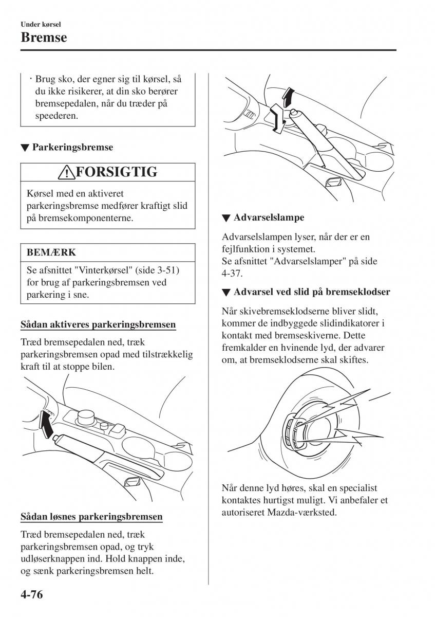 Mazda 2 Demio Bilens instruktionsbog / page 217