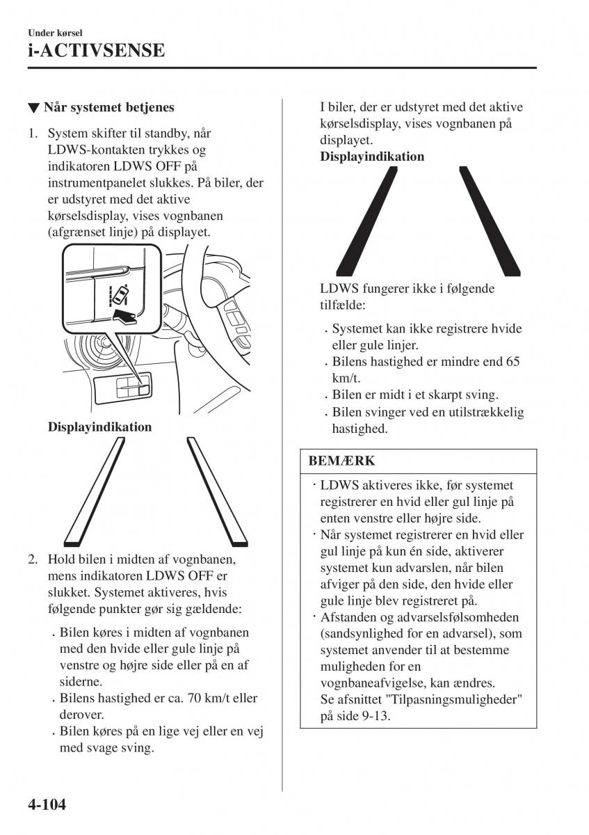 Mazda 2 Demio Bilens instruktionsbog / page 245