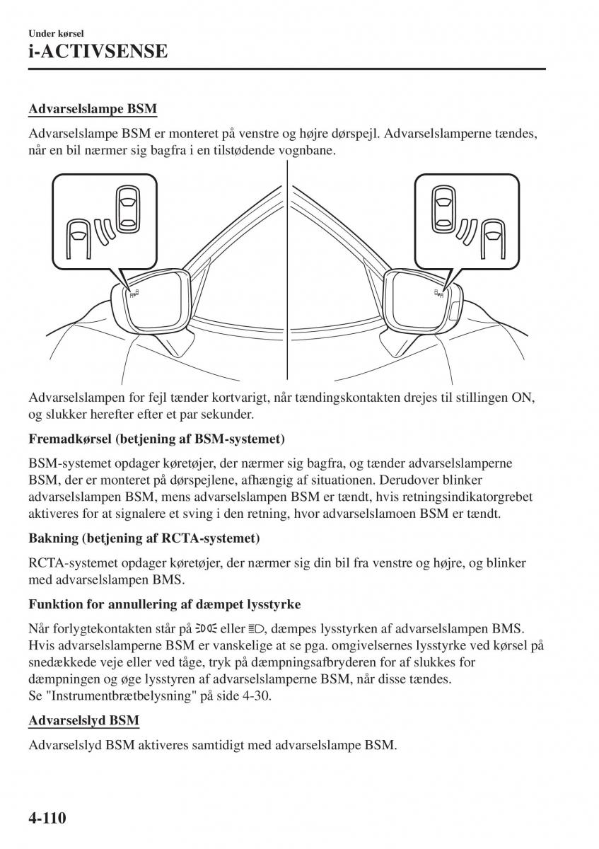 Mazda 2 Demio Bilens instruktionsbog / page 251