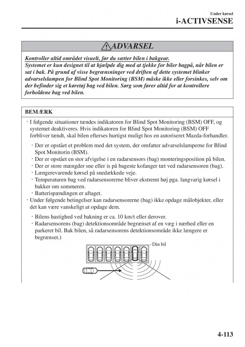 Mazda 2 Demio Bilens instruktionsbog / page 254