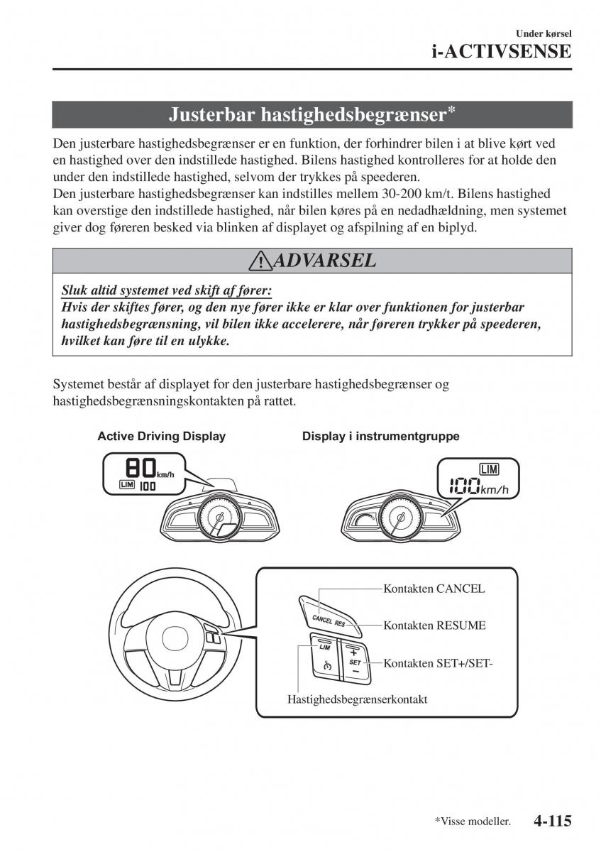 Mazda 2 Demio Bilens instruktionsbog / page 256