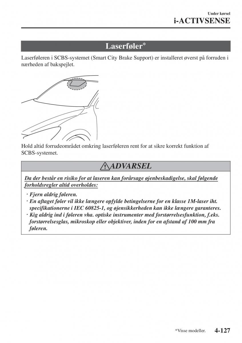 Mazda 2 Demio Bilens instruktionsbog / page 268