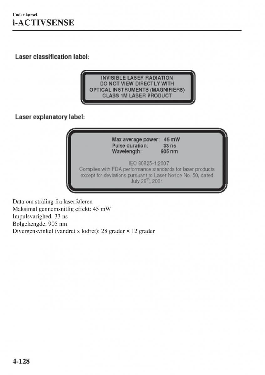 Mazda 2 Demio Bilens instruktionsbog / page 269