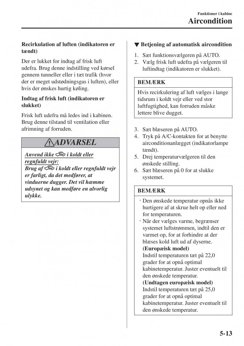 Mazda 2 Demio Bilens instruktionsbog / page 308