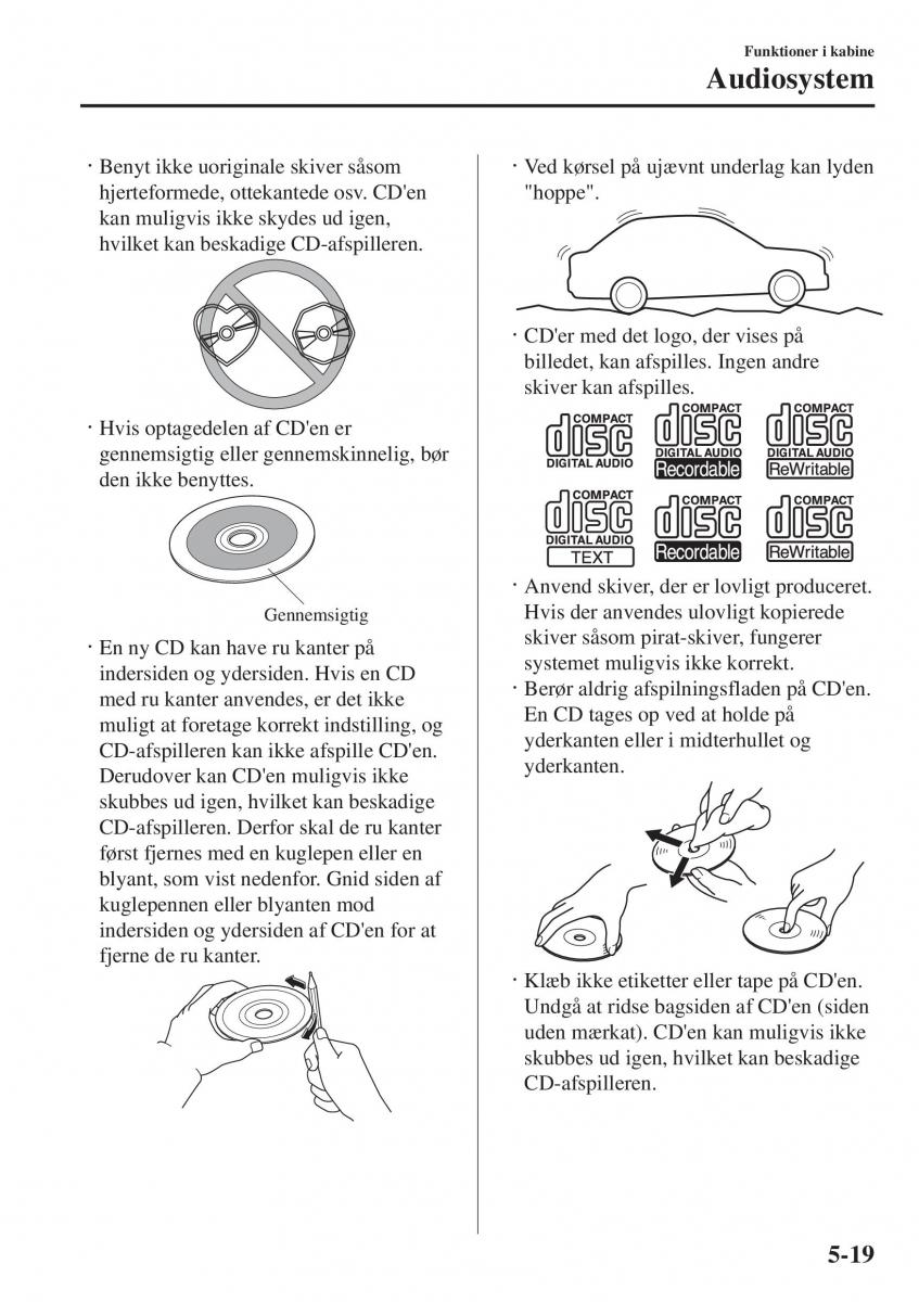 Mazda 2 Demio Bilens instruktionsbog / page 314