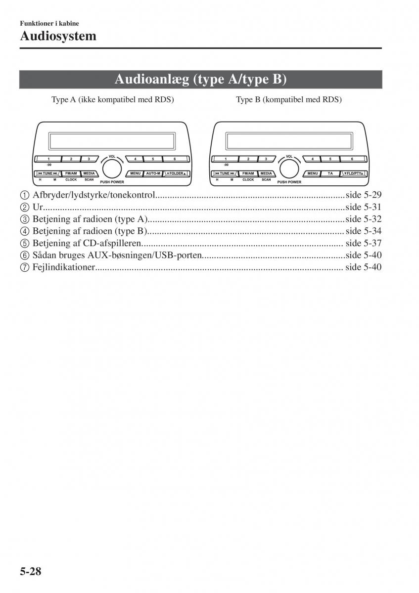 Mazda 2 Demio Bilens instruktionsbog / page 323