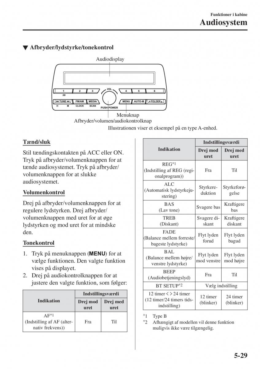 Mazda 2 Demio Bilens instruktionsbog / page 324