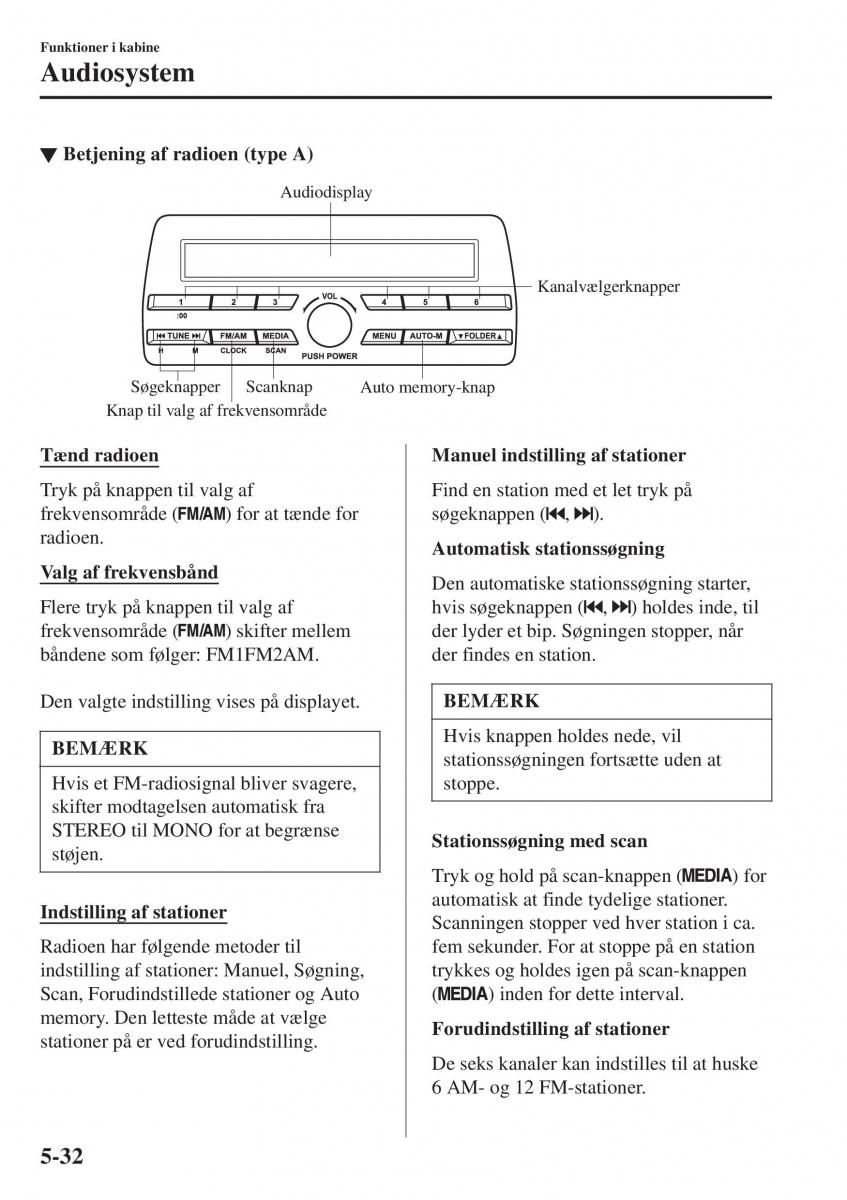 Mazda 2 Demio Bilens instruktionsbog / page 327