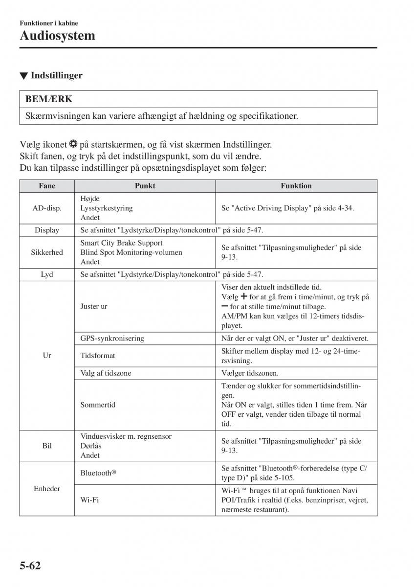 Mazda 2 Demio Bilens instruktionsbog / page 357