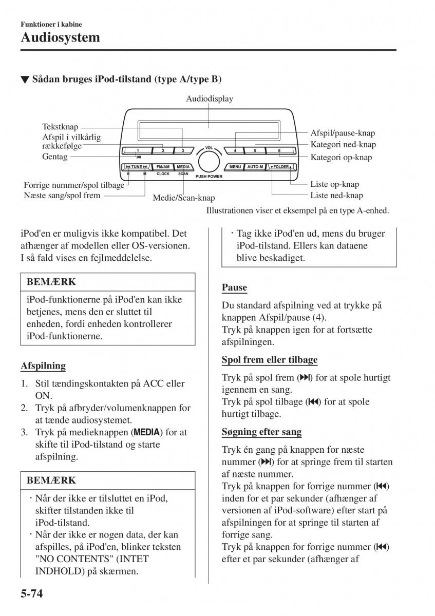 Mazda 2 Demio Bilens instruktionsbog / page 369