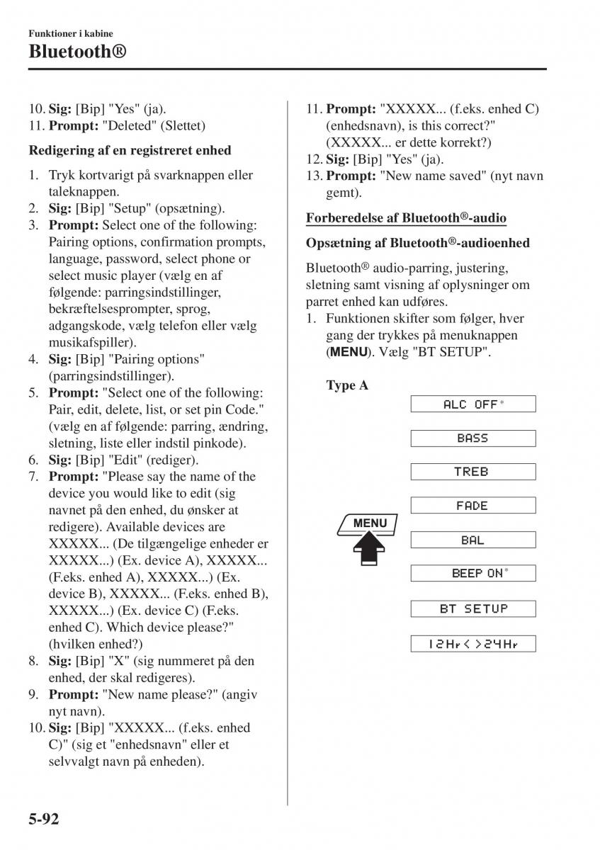 Mazda 2 Demio Bilens instruktionsbog / page 387