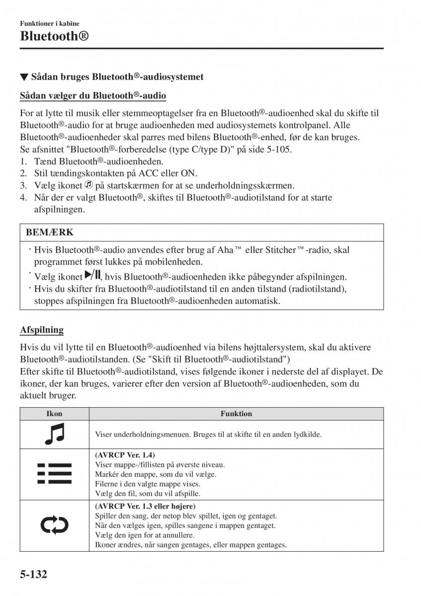 Mazda 2 Demio Bilens instruktionsbog / page 427