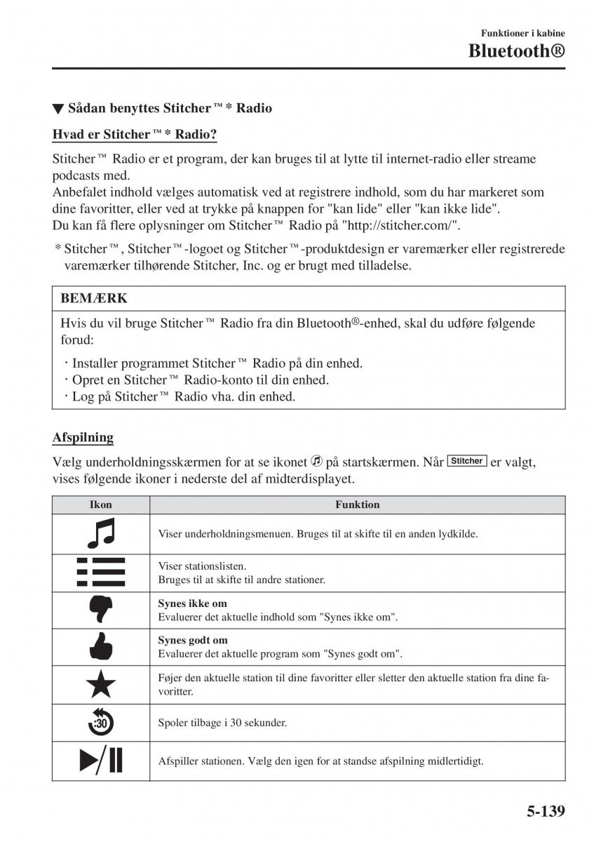 Mazda 2 Demio Bilens instruktionsbog / page 434