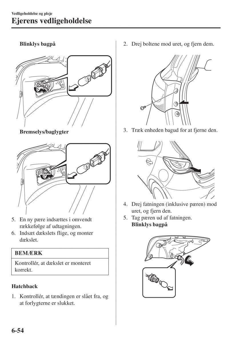 Mazda 2 Demio Bilens instruktionsbog / page 501