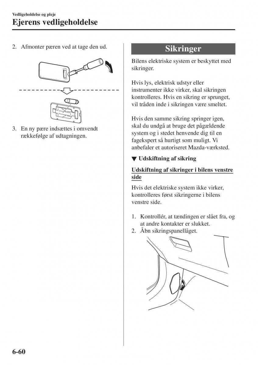 Mazda 2 Demio Bilens instruktionsbog / page 507