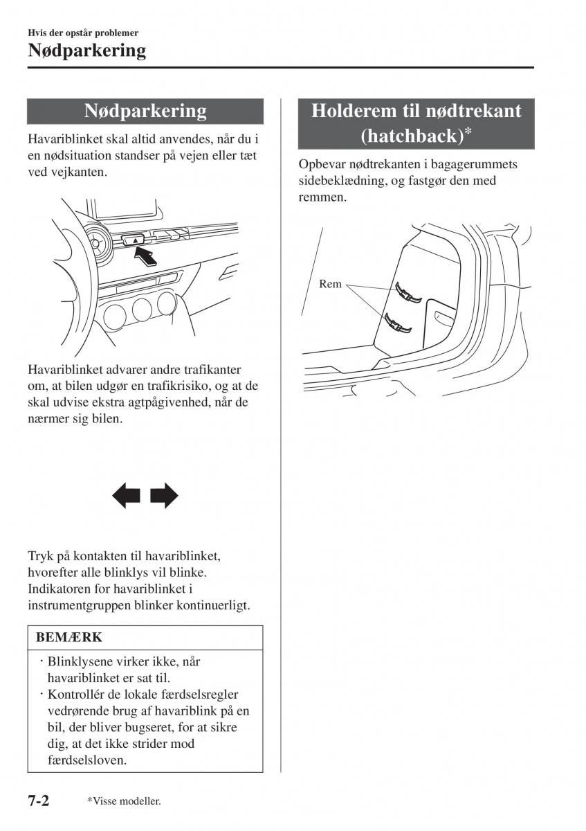 Mazda 2 Demio Bilens instruktionsbog / page 523