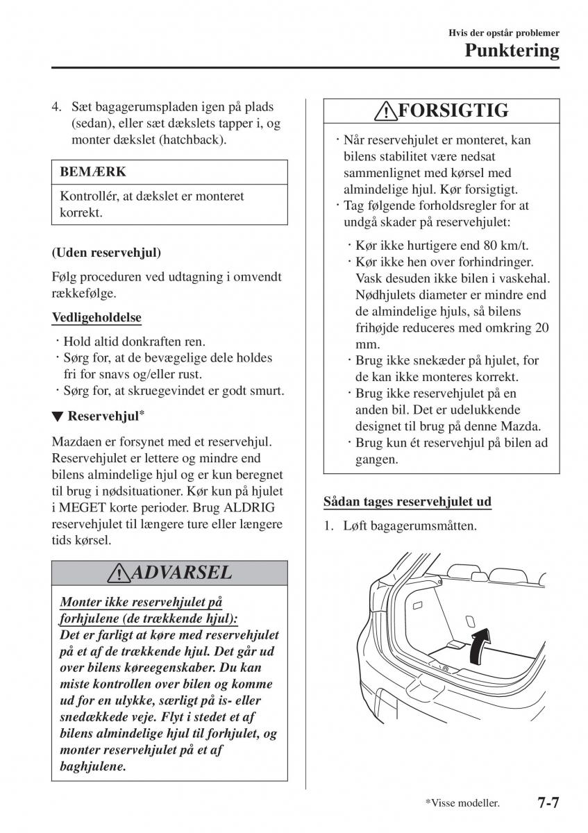 Mazda 2 Demio Bilens instruktionsbog / page 528