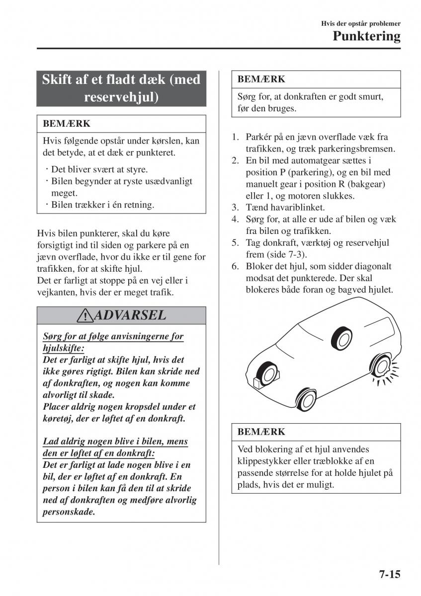 Mazda 2 Demio Bilens instruktionsbog / page 536