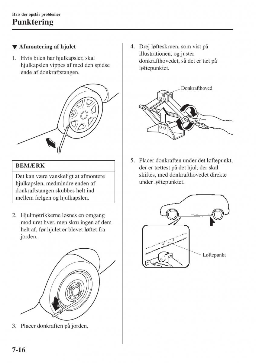 Mazda 2 Demio Bilens instruktionsbog / page 537