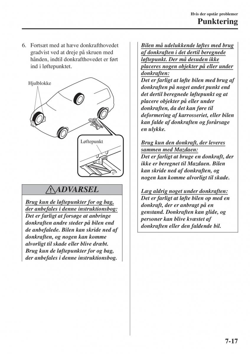 Mazda 2 Demio Bilens instruktionsbog / page 538