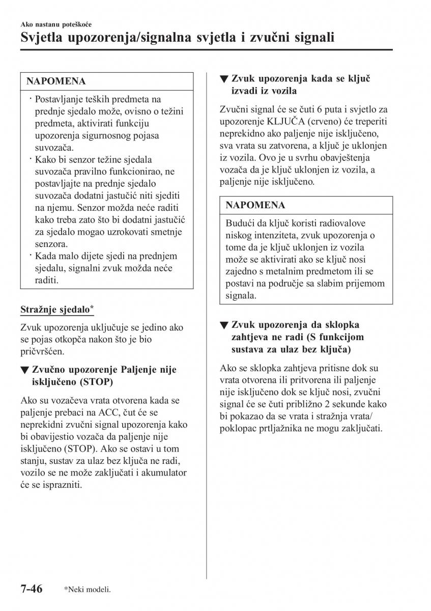 Mazda 2 Demio vlasnicko uputstvo / page 575