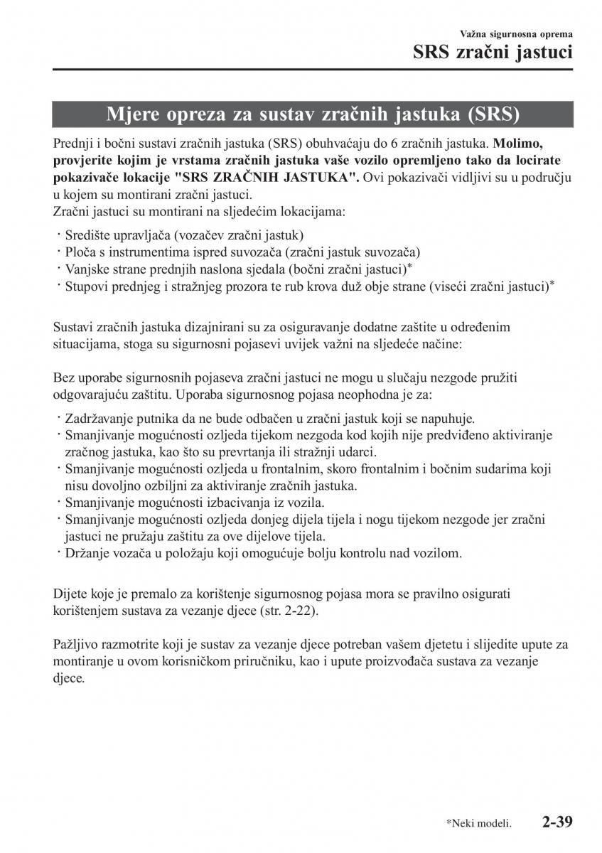 Mazda 2 Demio vlasnicko uputstvo / page 60