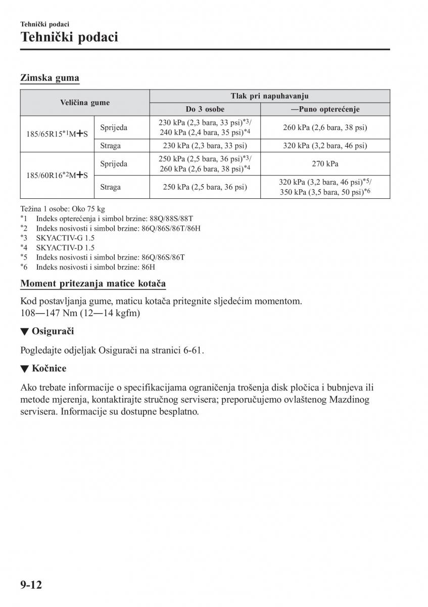 Mazda 2 Demio vlasnicko uputstvo / page 615