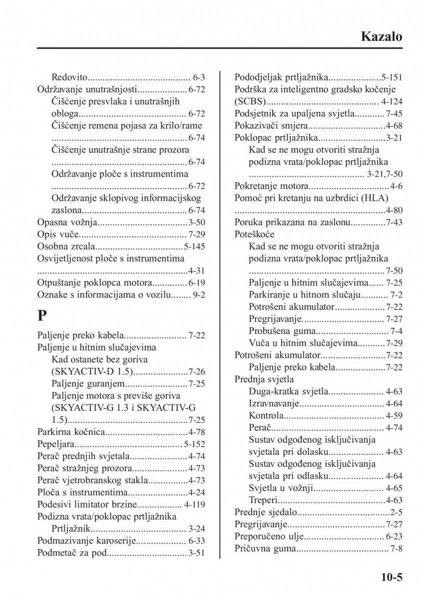 Mazda 2 Demio vlasnicko uputstvo / page 628