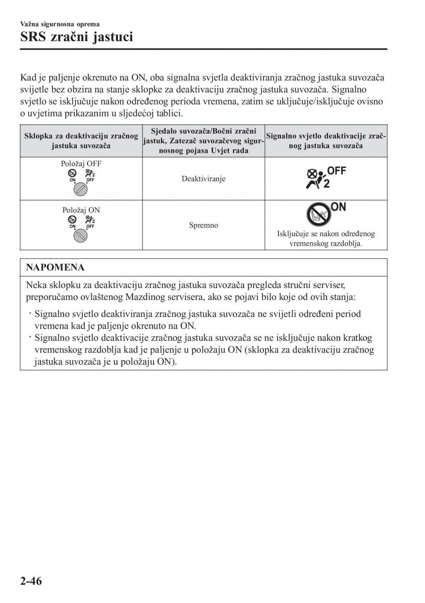 Mazda 2 Demio vlasnicko uputstvo / page 67