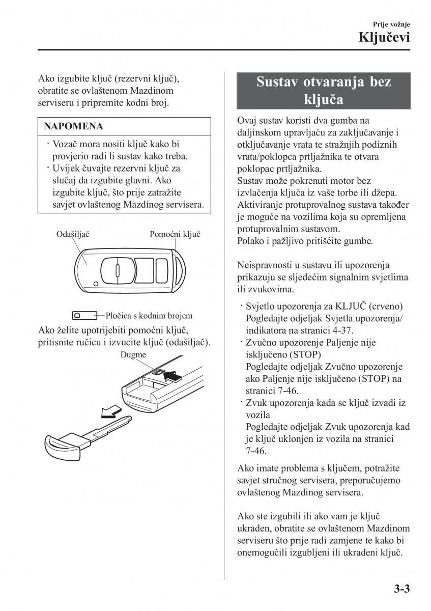 Mazda 2 Demio vlasnicko uputstvo / page 80