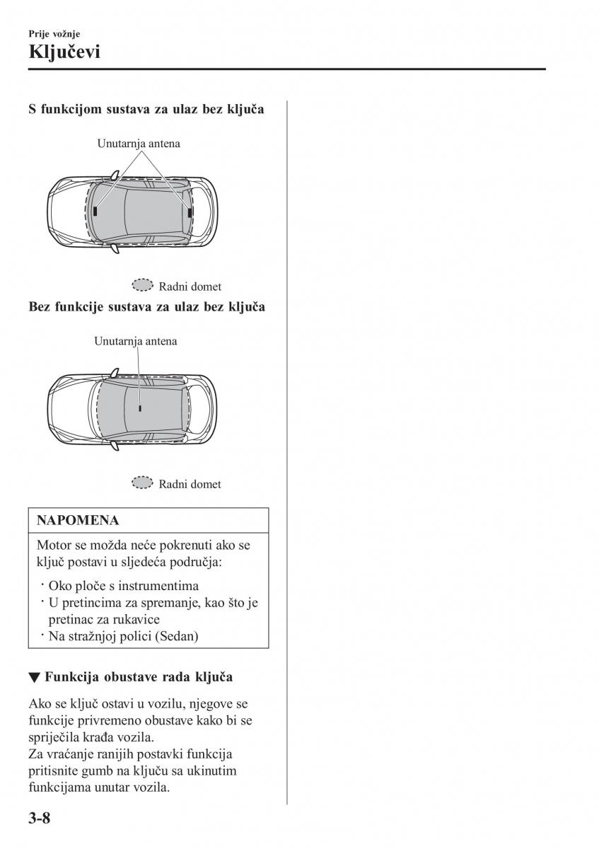 Mazda 2 Demio vlasnicko uputstvo / page 85