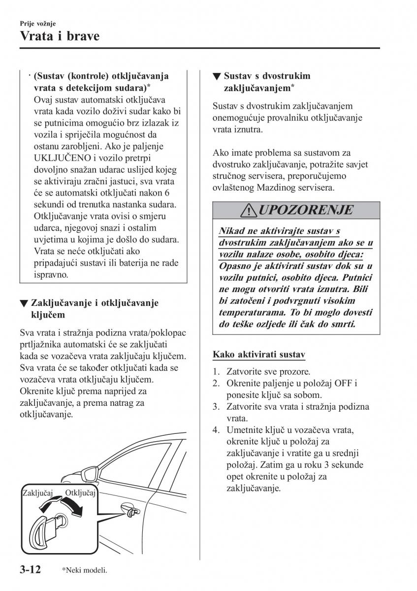 Mazda 2 Demio vlasnicko uputstvo / page 89