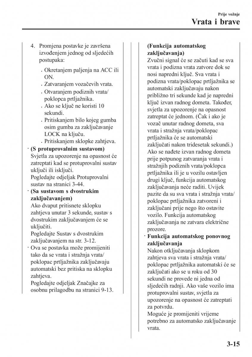 Mazda 2 Demio vlasnicko uputstvo / page 92