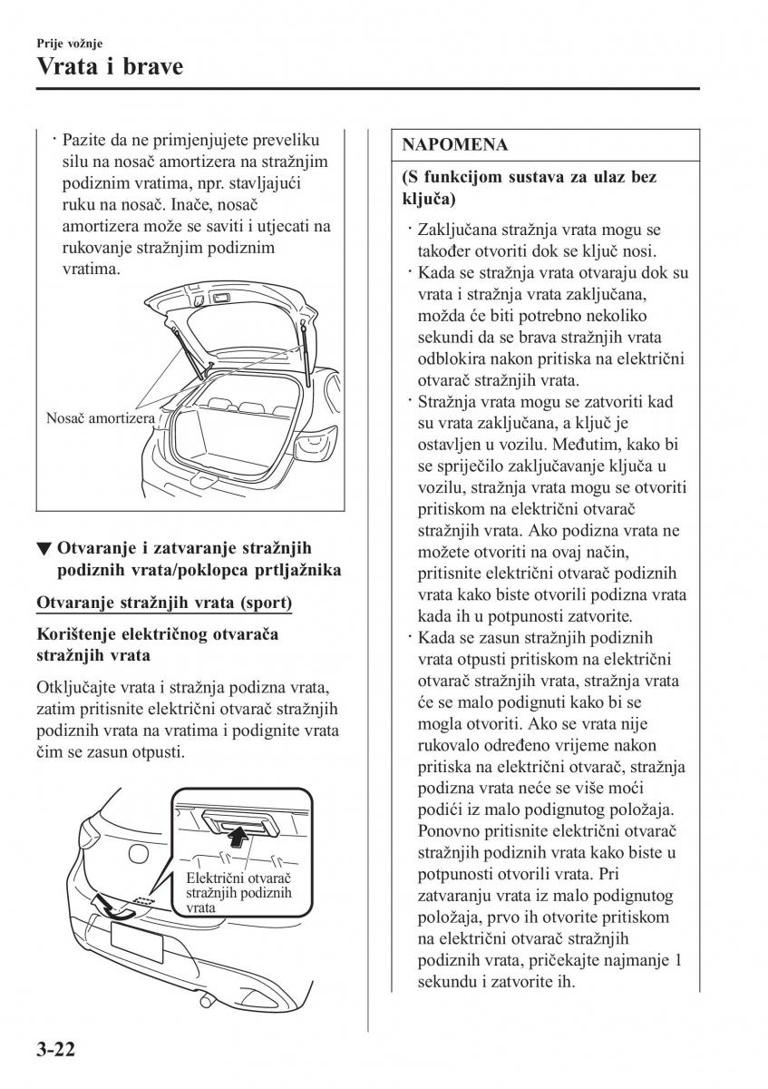 Mazda 2 Demio vlasnicko uputstvo / page 99