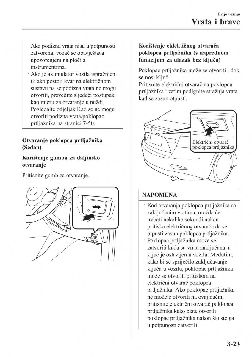 Mazda 2 Demio vlasnicko uputstvo / page 100