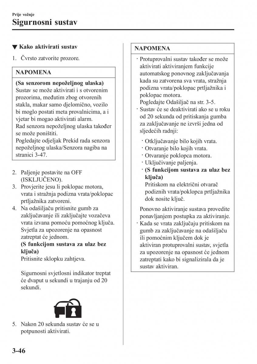 Mazda 2 Demio vlasnicko uputstvo / page 123