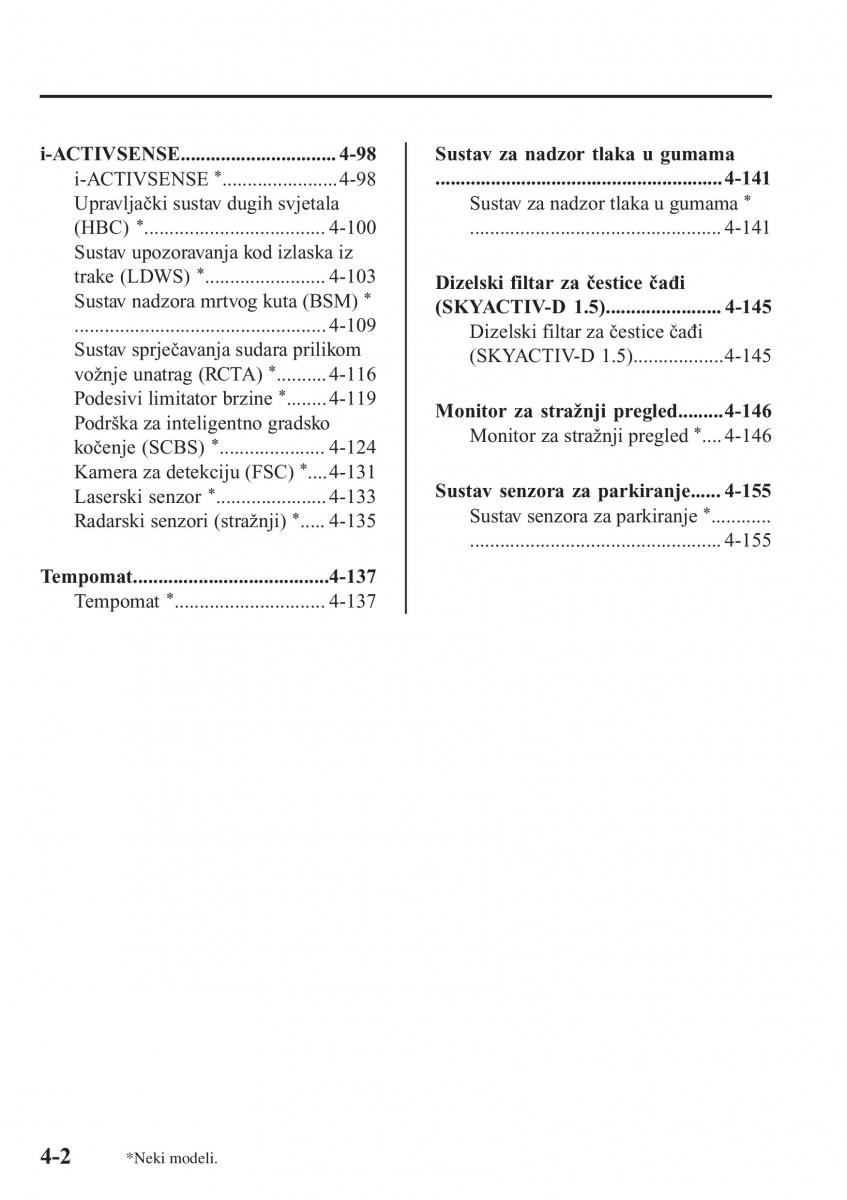 Mazda 2 Demio vlasnicko uputstvo / page 145