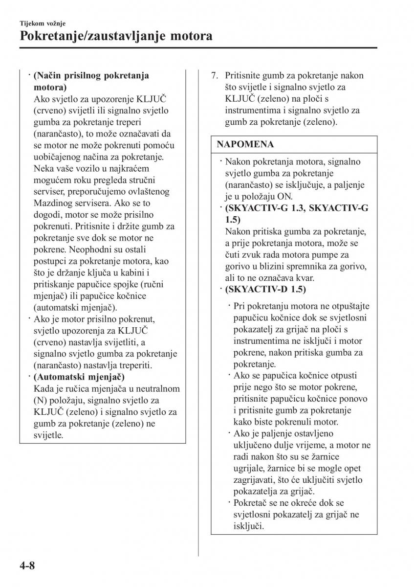 Mazda 2 Demio vlasnicko uputstvo / page 151