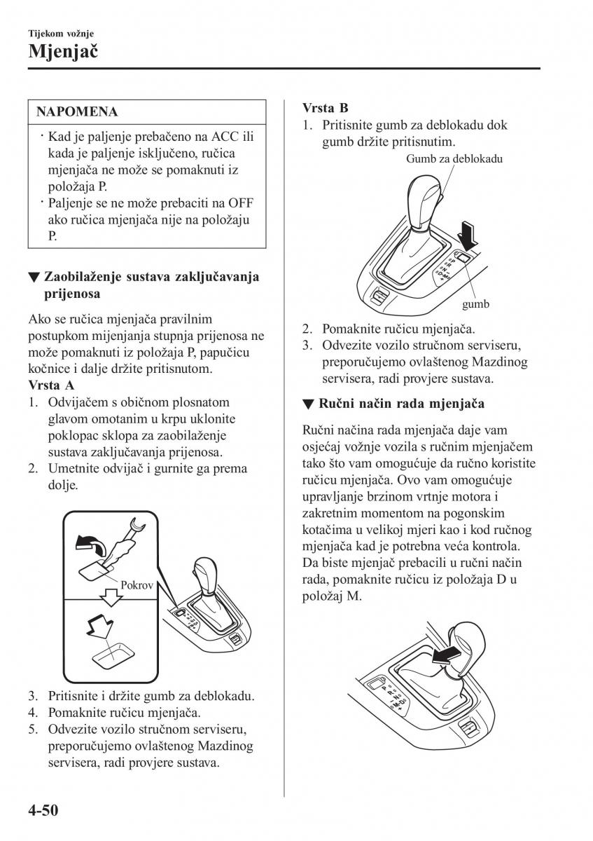 Mazda 2 Demio vlasnicko uputstvo / page 193