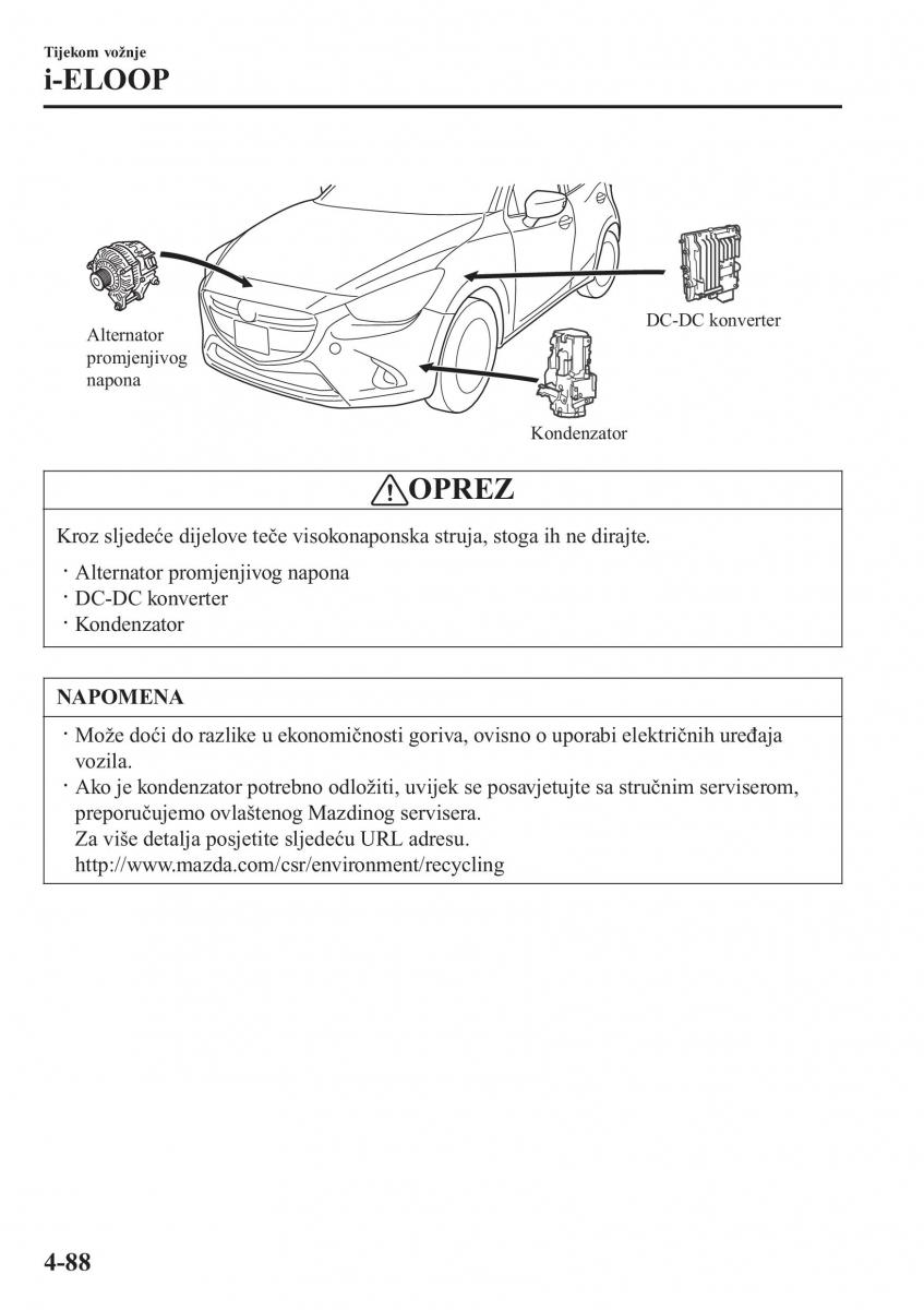 Mazda 2 Demio vlasnicko uputstvo / page 231