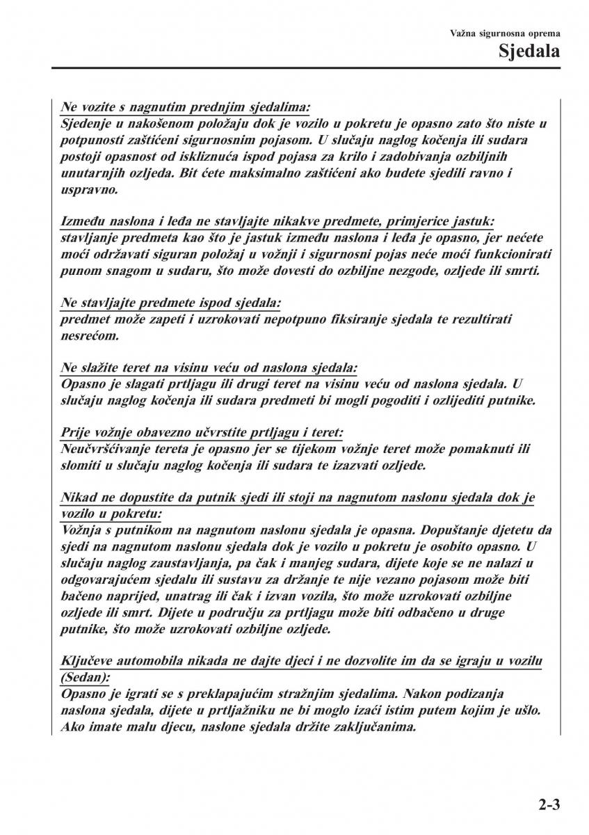 Mazda 2 Demio vlasnicko uputstvo / page 24