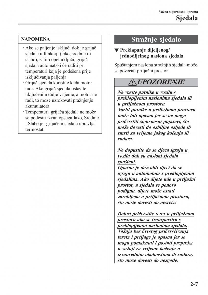 Mazda 2 Demio vlasnicko uputstvo / page 28