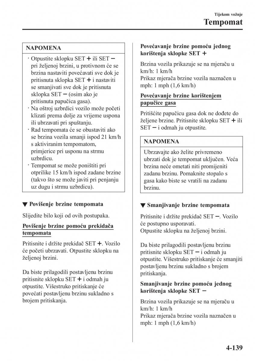 Mazda 2 Demio vlasnicko uputstvo / page 282